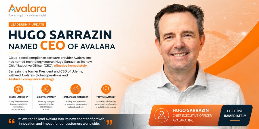 Hugo Sarrazin Avalara CEO